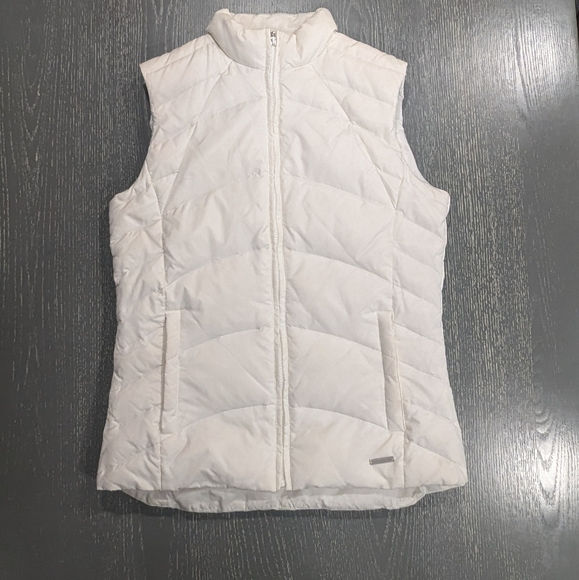 Down Feather Filled White Puffer Vest Mondetta Size Small - Picture 1 of 7